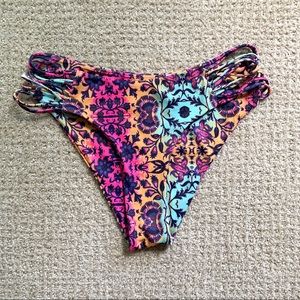 Strappy Multicolor Gypsy 05 Sand Bikini Bottom